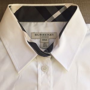 White Burberry shirt